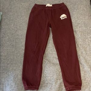 Maroon roots sweatpants